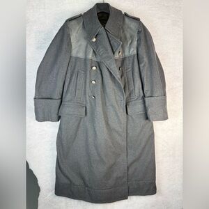 Rare Vintage Men’s Gray SS Commander Trench Coat XL-XXL